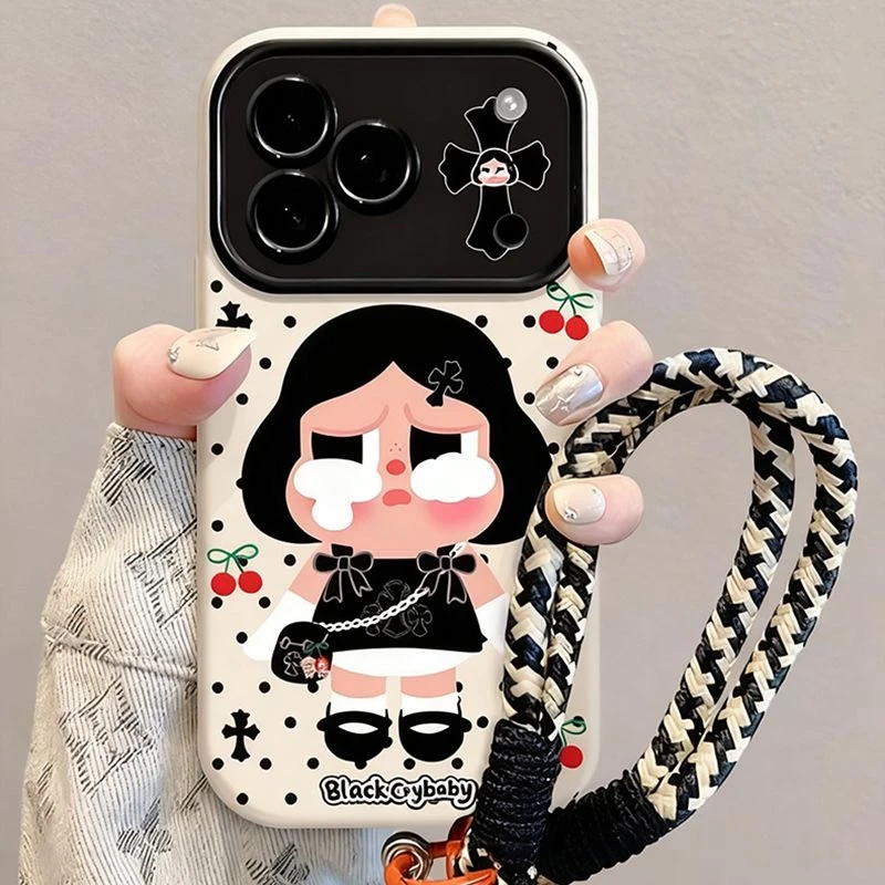 樱桃哭娃适用iPhone17Promax手机壳苹果16pro/15新款14攀岩绳13女