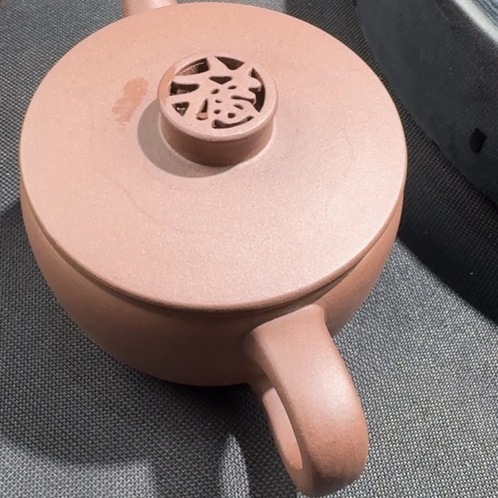 紫砂茶壶紫泥汉瓦福钮200cc无添加