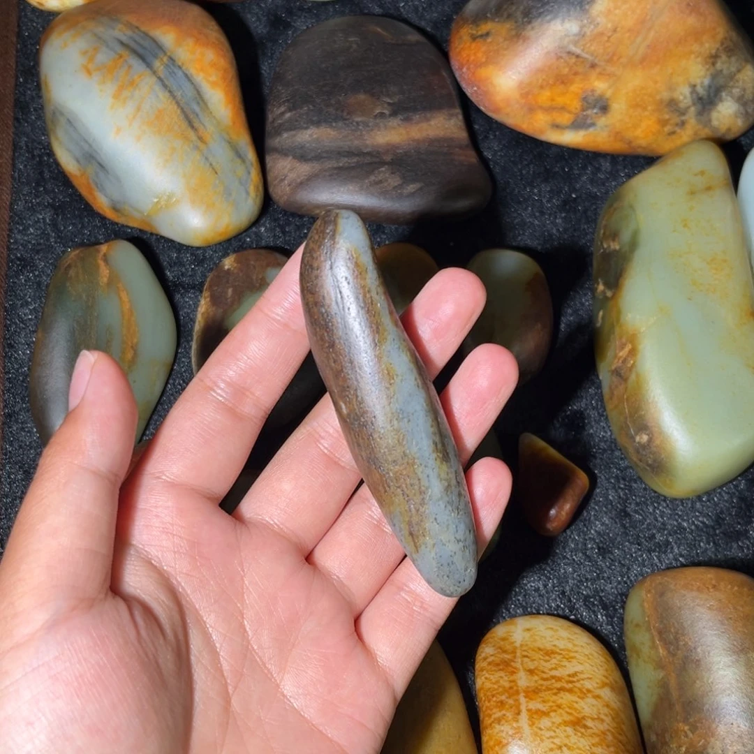 和田玉未镶嵌挂件65.3