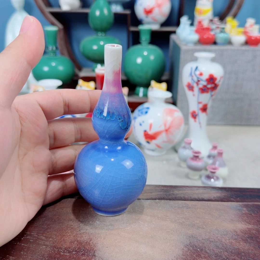 陶瓷手工小花器摆件