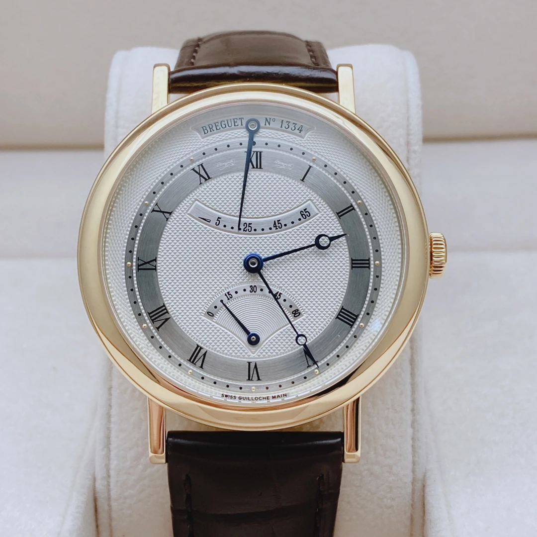 99新 BREGUET/宝玑 5207自动机械 折叠扣 皮带