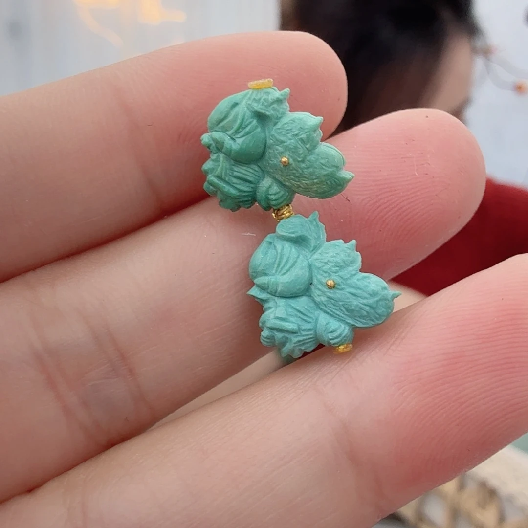 绿松石未镶嵌珠宝半成品