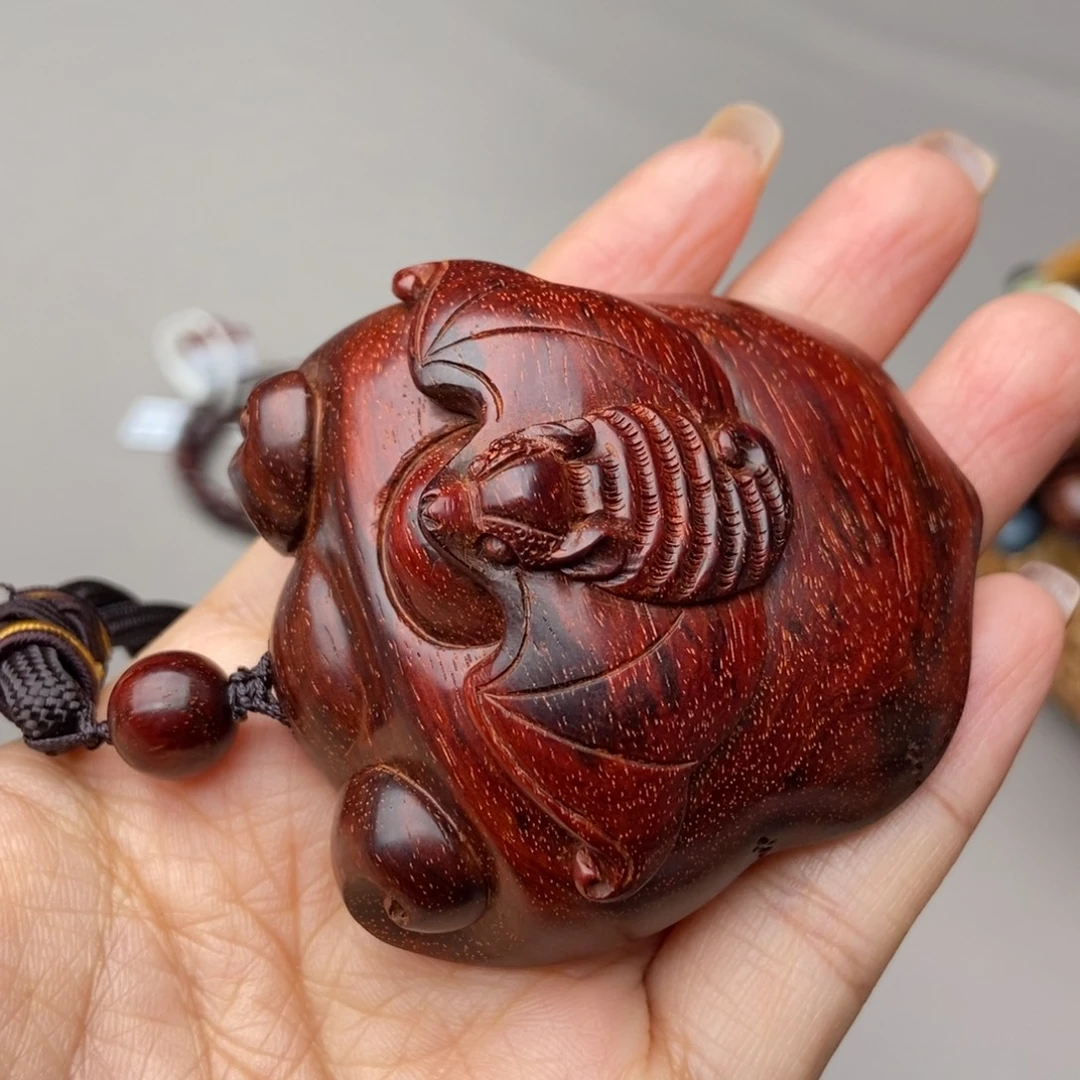 手串/手链小叶紫檀如意福琴料纯手工手把59×56×33