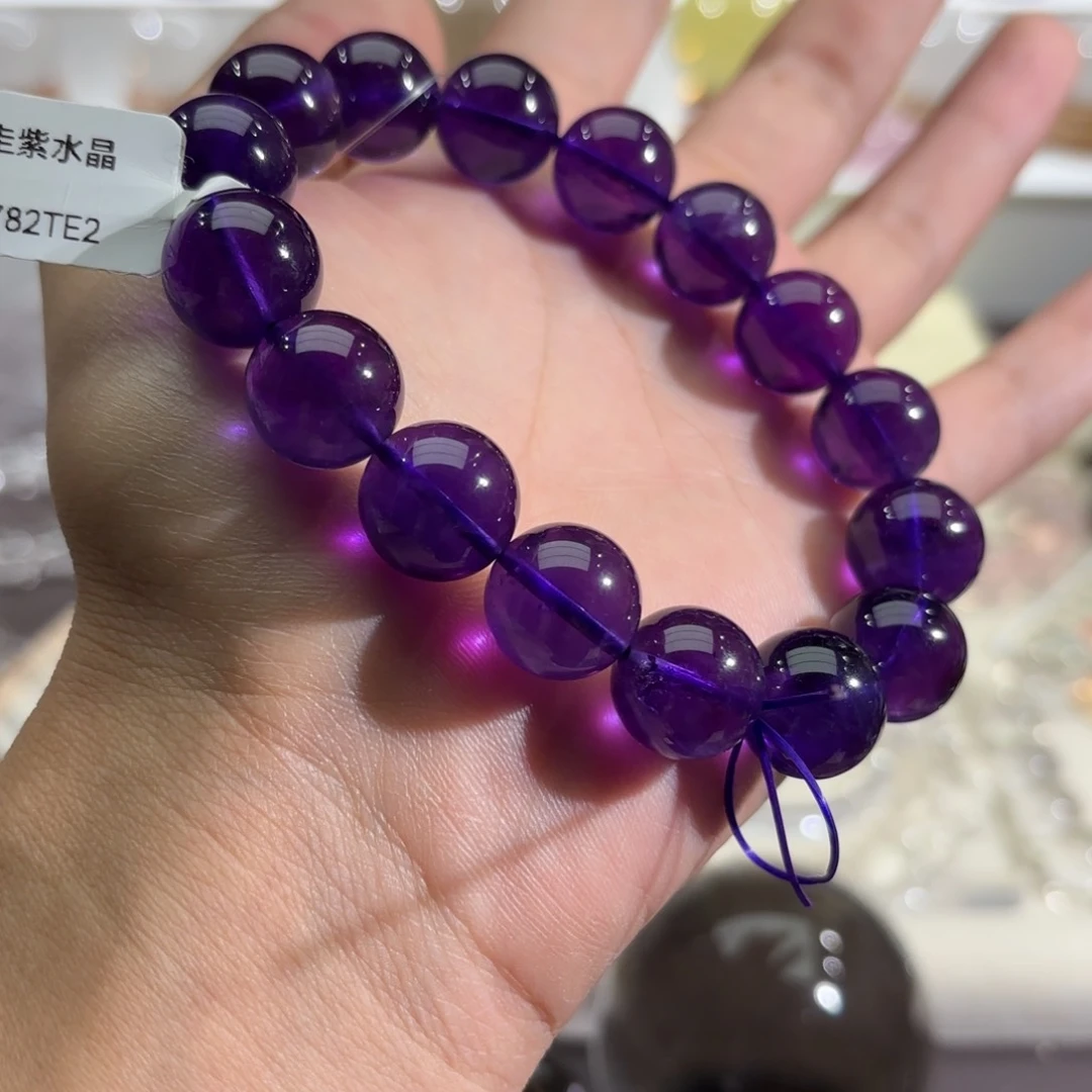 水晶手链未镶嵌妮**?紫水晶