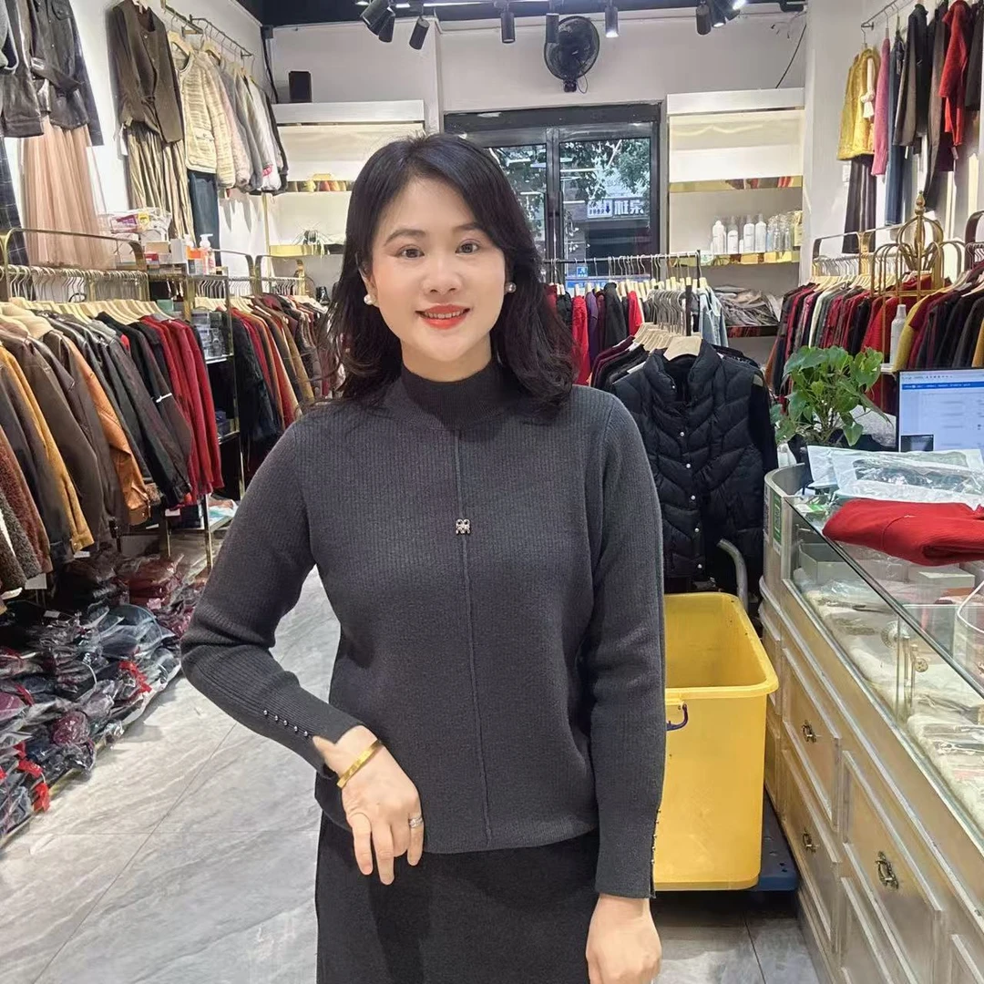 34-5023加绒毛衣57长