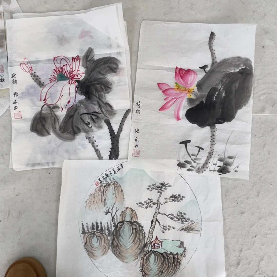 国画胡小春老师绘画