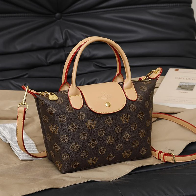 米琦袋鼠中国风潮流简约女士手提包2025新款高级感时尚百搭斜挎包