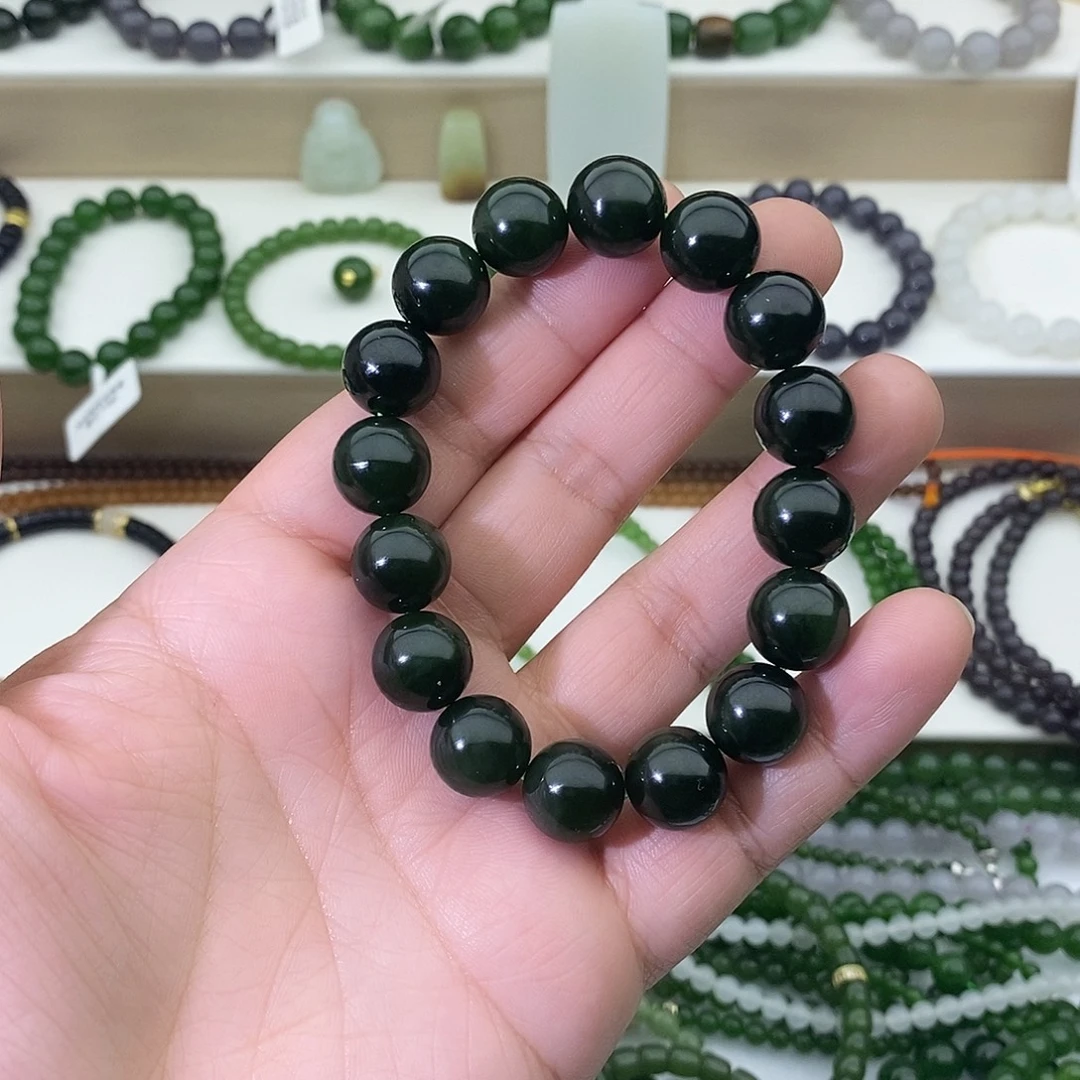 和田玉未镶嵌手链