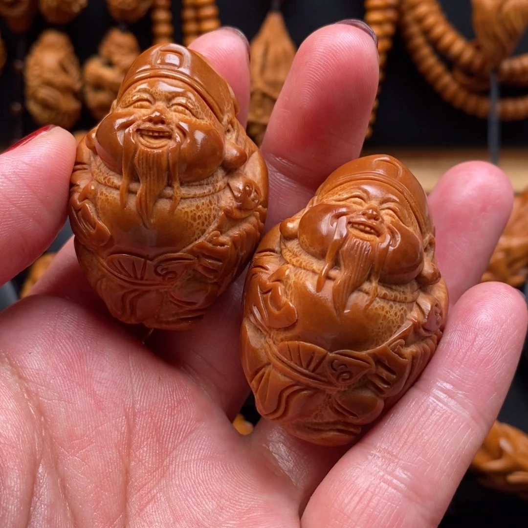 橄榄核手串财神手球