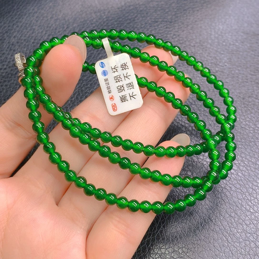 翡翠未镶嵌吊坠(不含链)项链4