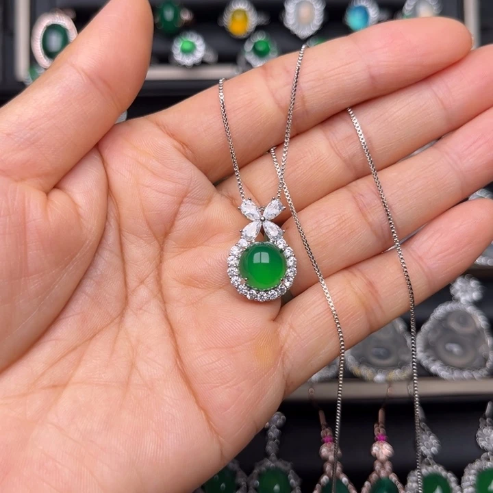 玛瑙/玉髓合金颈饰