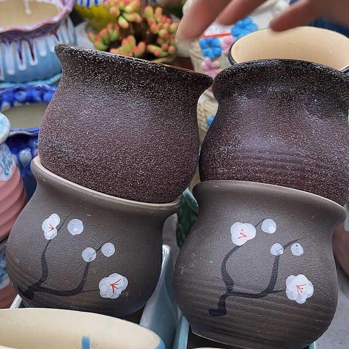 多肉绿植陶瓷花盆9:9包邮，有孔