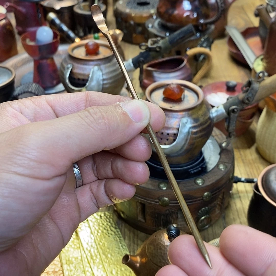任和堂纯紫铜茶拨586996