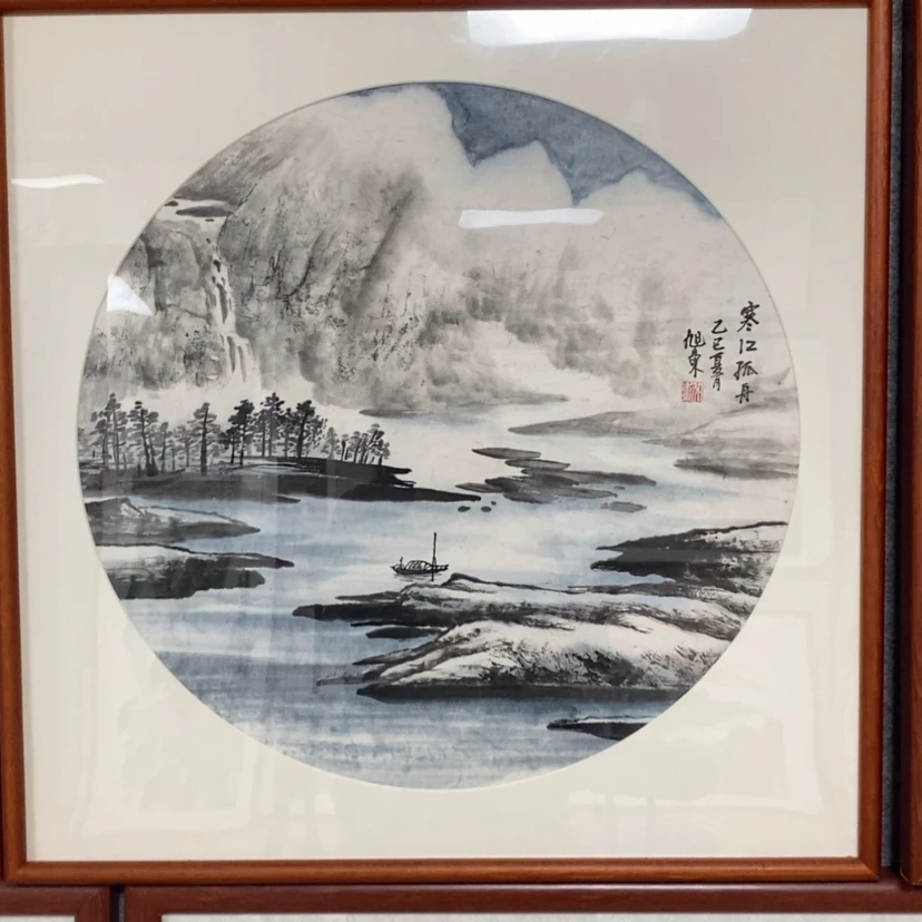 【闪购商品】国画手绘国画带框60.60