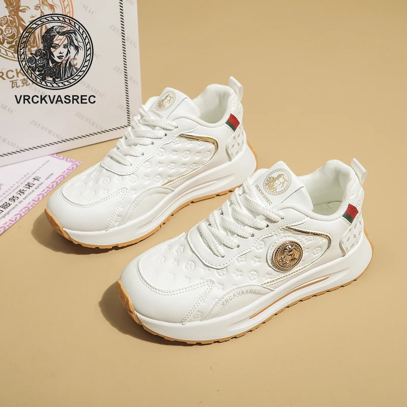 VRCKVASREC/瓦克瓦萨奇休闲百搭老爹鞋女2025年韩版新款厚底女鞋