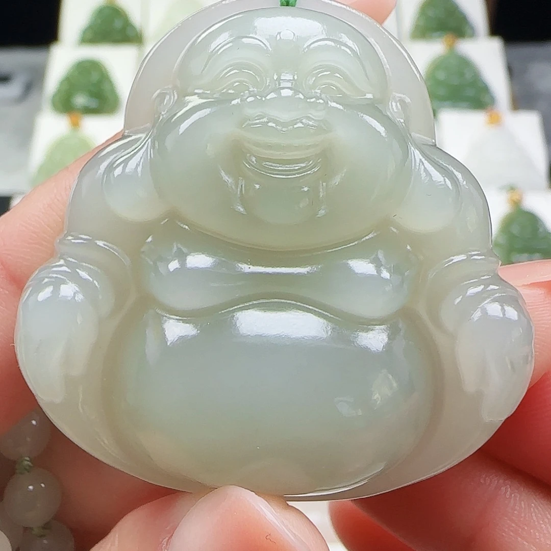 和田玉未镶嵌吊坠(赠链)