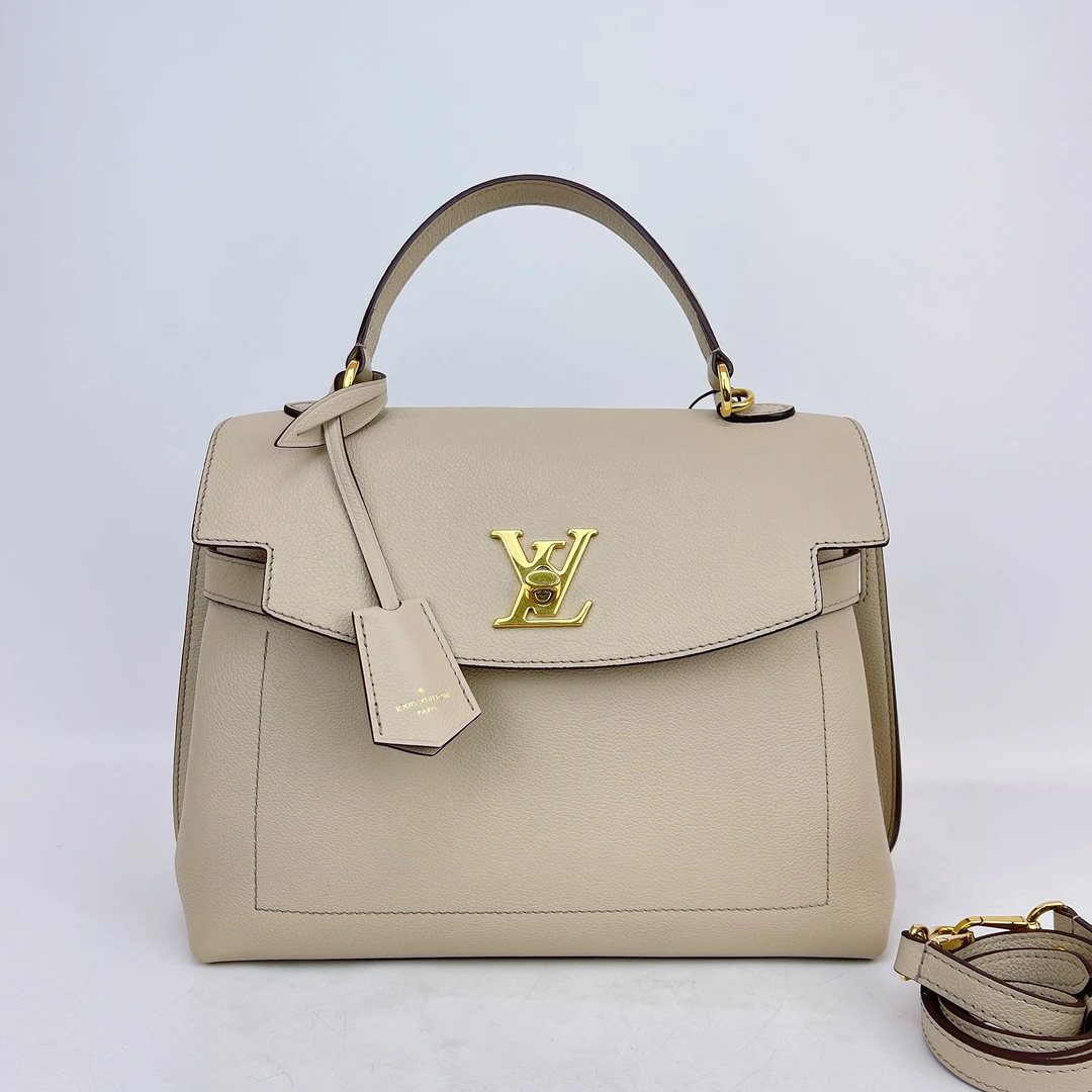 95新 LouisVuitton/路易威登 LV 米色芯片单肩包底长31 L040