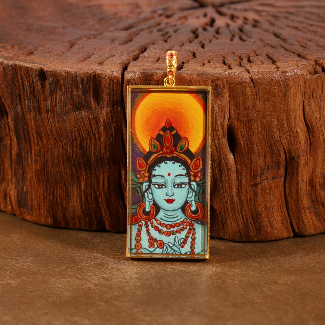 【绿妈妈】心如珠宝 18K度母妈妈唐卡