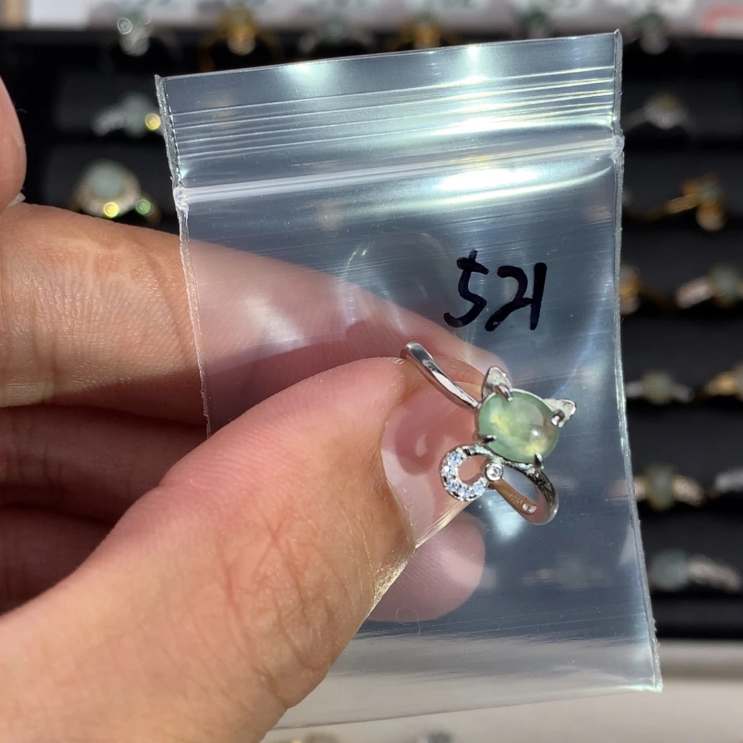 梦***回翡翠未镶嵌戒圈521