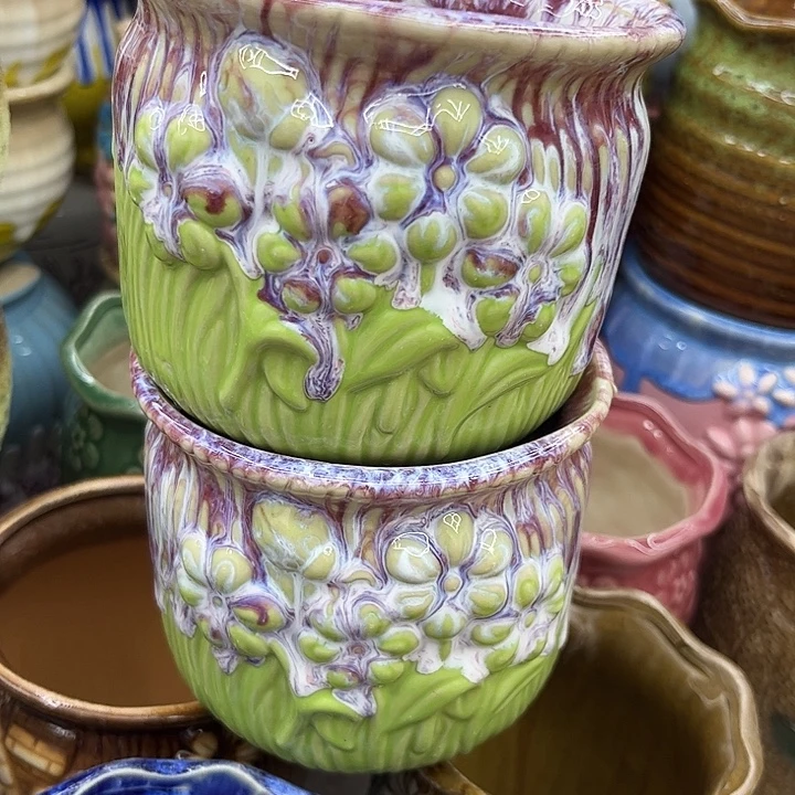 多肉绿植陶瓷花盆9.9包邮，有孔