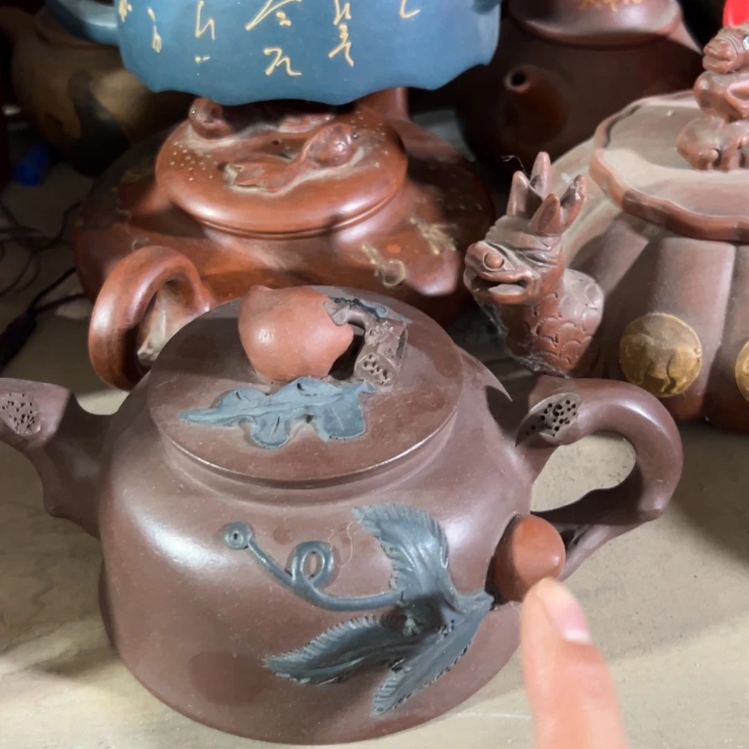 茶壶紫砂老厂紫砂壶一件！