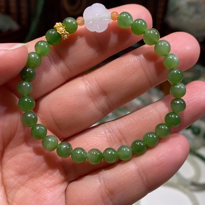 和田玉未镶嵌手链