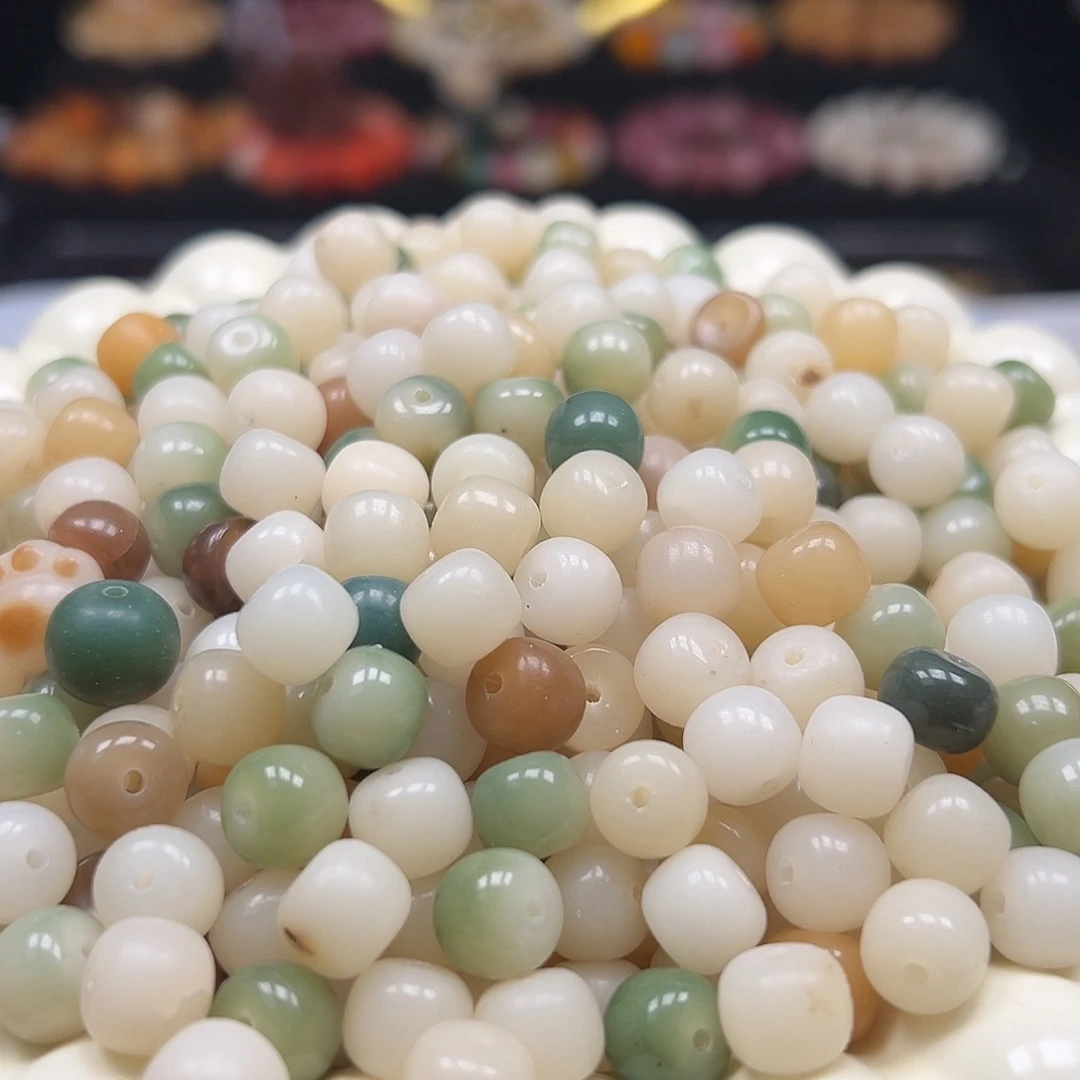 手串菩提根/象牙果瑕疵卡10左右非料小桶混300颗卡牌➕200颗