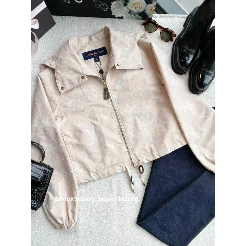 未使用 LouisVuitton/路易威登  qq1009 聚酯 24ss老花满印外套 3