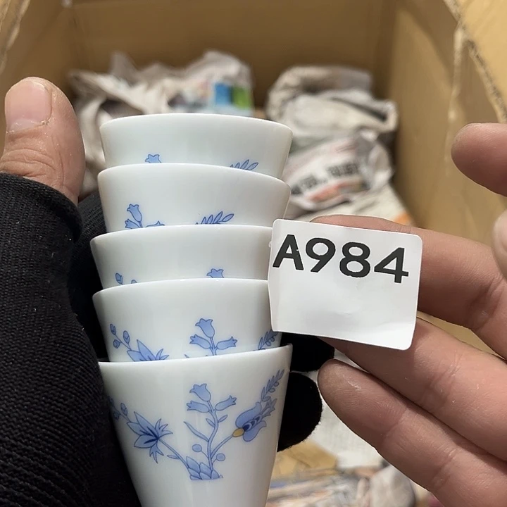 瓷片茶摆件工艺品摆件666
