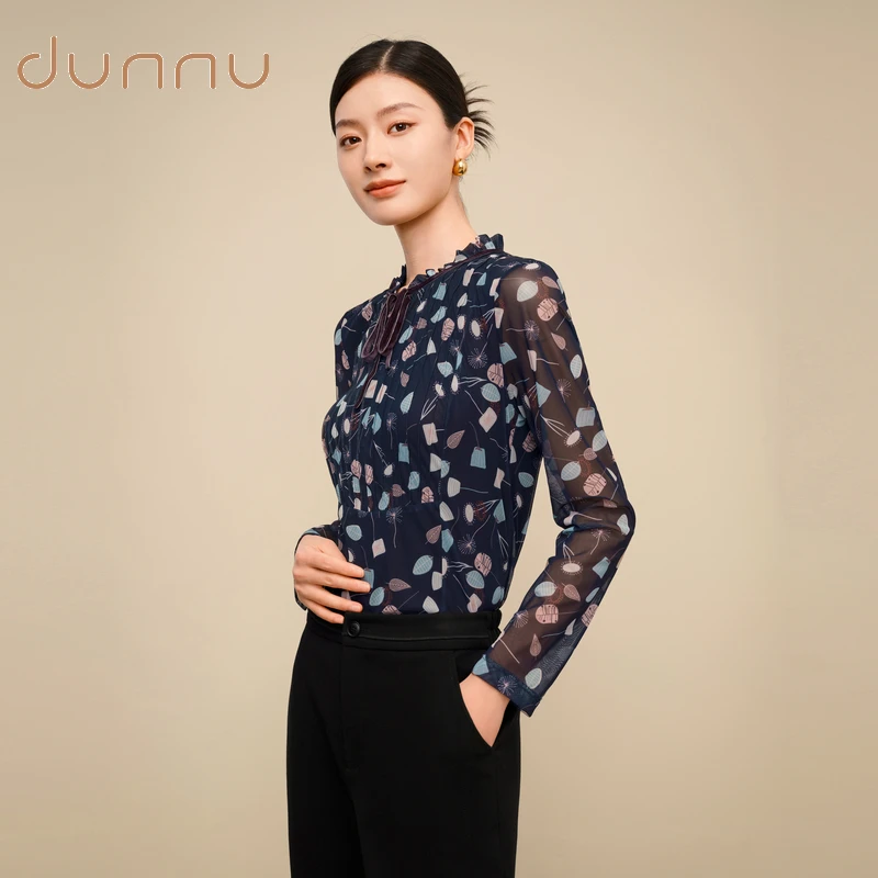 敦奴dunnu雪纺衫8U332105