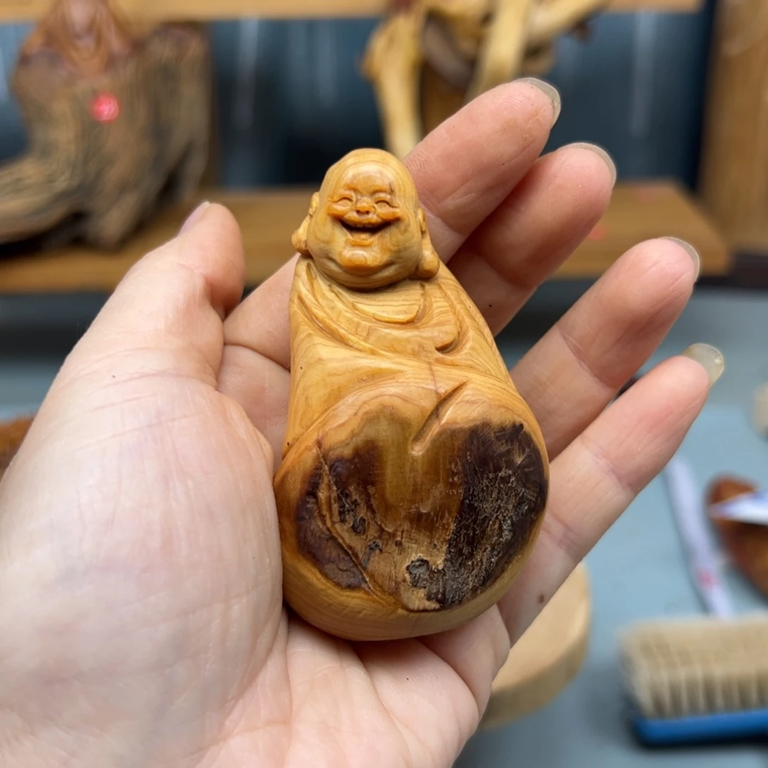 柏木崖柏木摆件手把件，