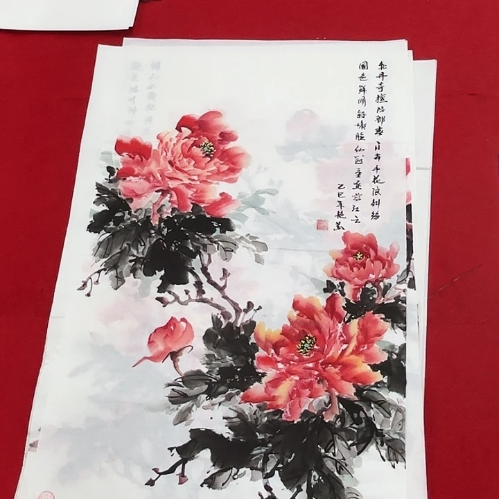 国画花鸟的翅膀是一个巨大的