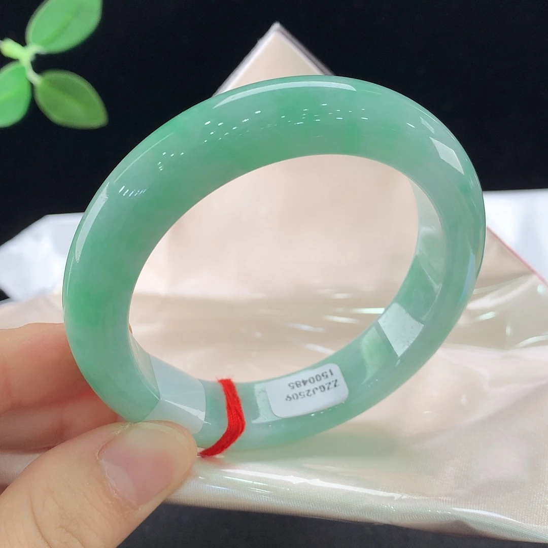 翡翠未镶嵌手镯0485