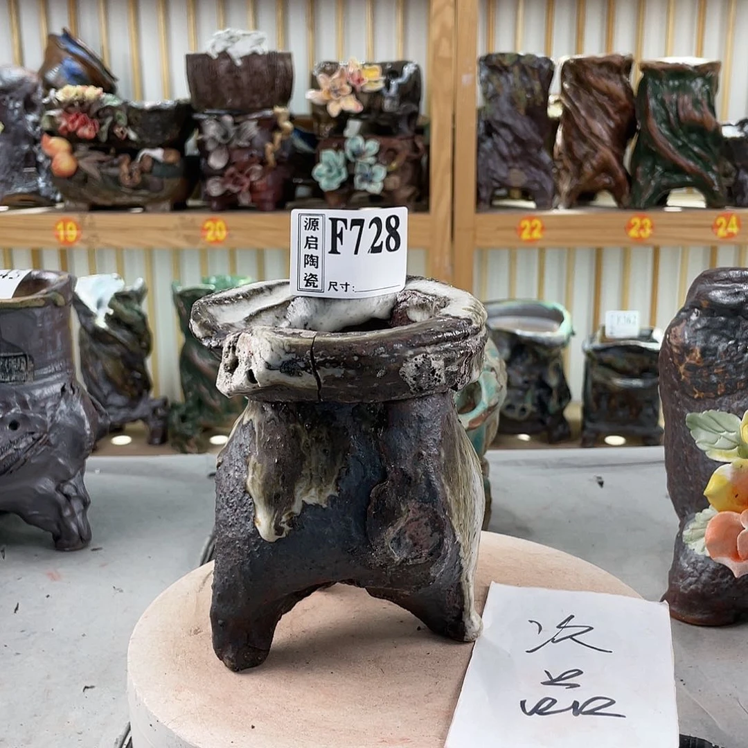 紫砂花盆手工制作默认微瑕728