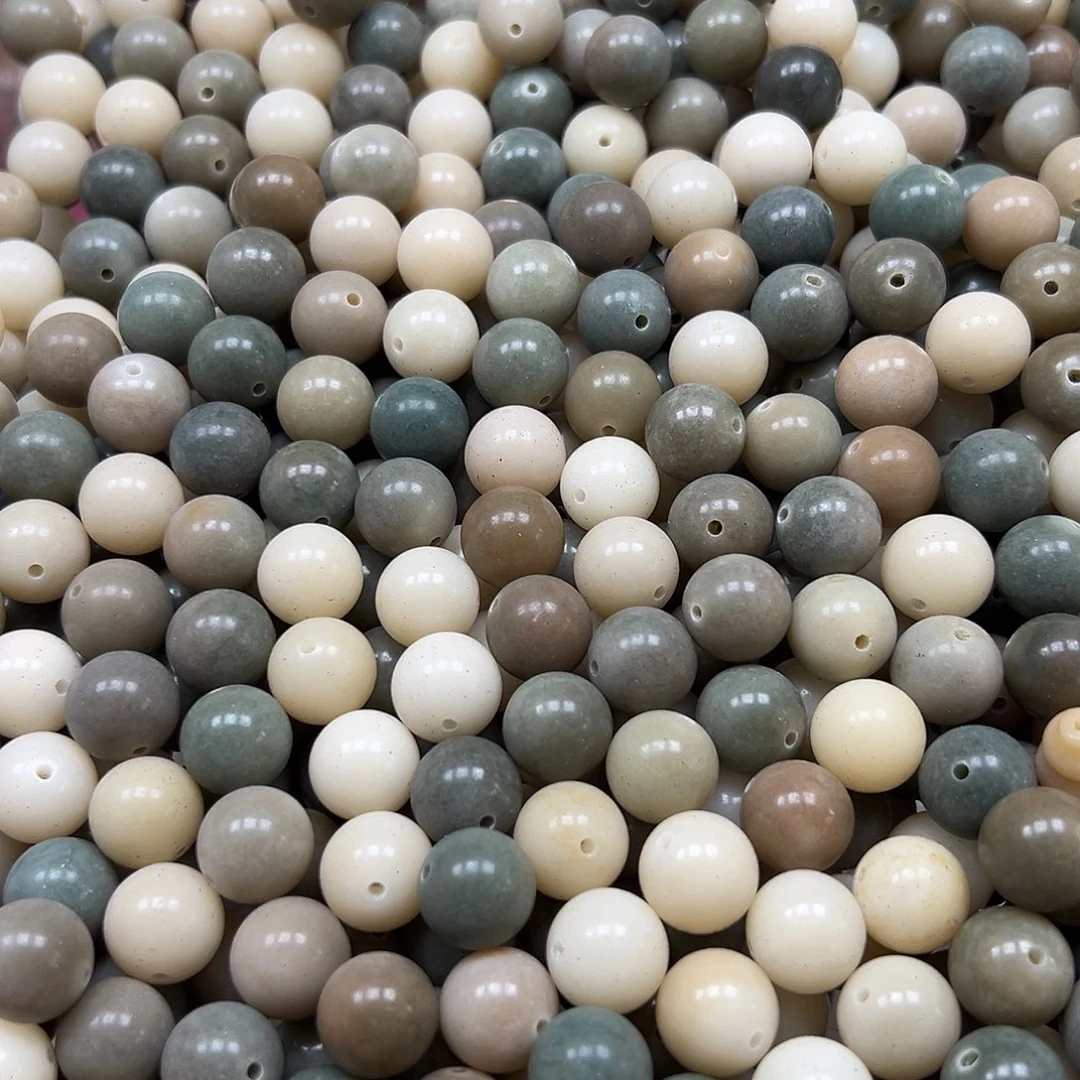 菩提根/象牙果手串微瑕卡14原色圆150颗