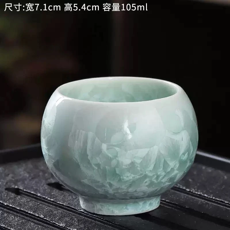 630结晶釉大容量龙蛋杯蓝色