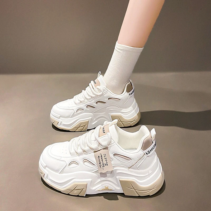 【旗舰新品】老爹鞋女2025新款春秋季网面爆款厚底休闲运动