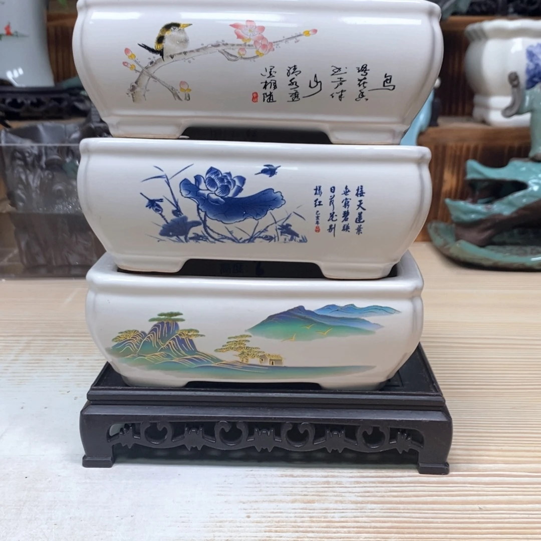 花盆紫砂陶瓷艺术花盆陶瓷