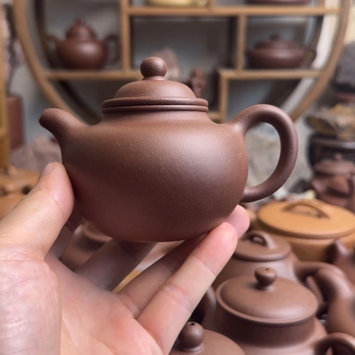 紫砂茶壶大亨掇球200cc台西嫩底槽清