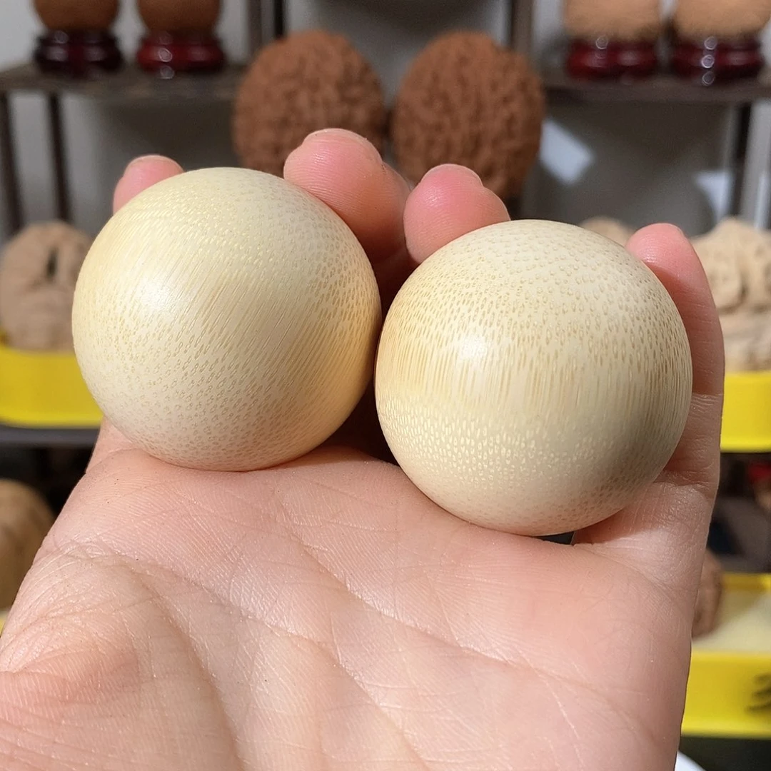 文玩核桃把件实心球手球40