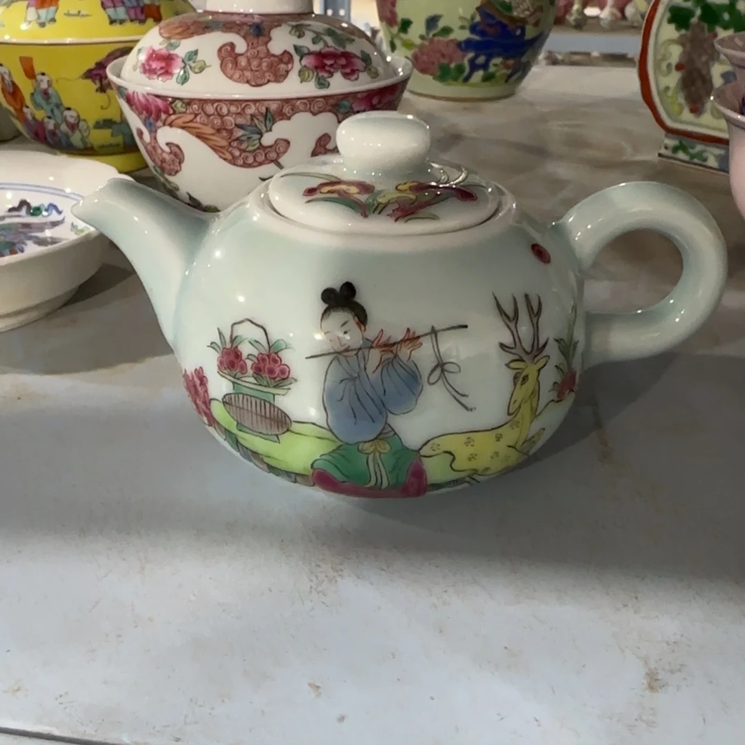 手绘瓷器，全部处理