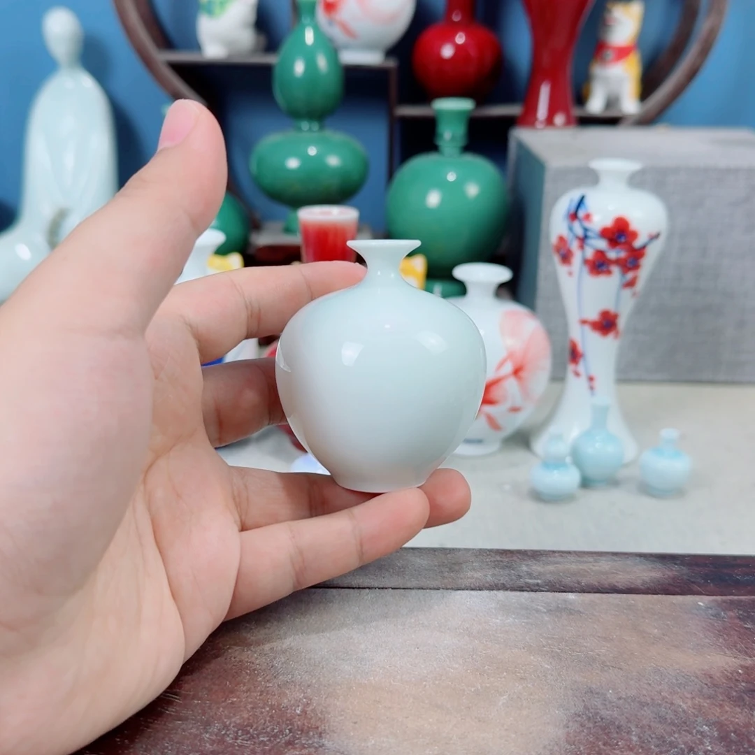 陶瓷手工小花器摆件