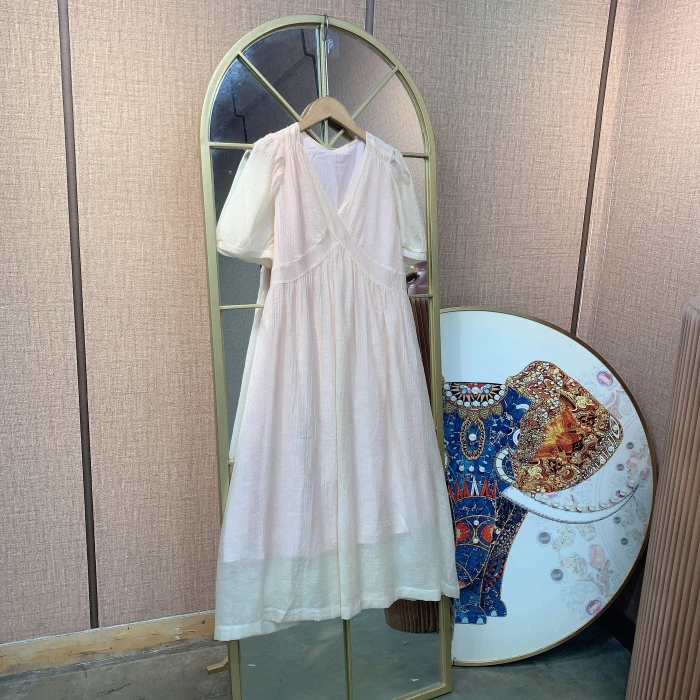 CT92孕妇粉色连衣裙90-130