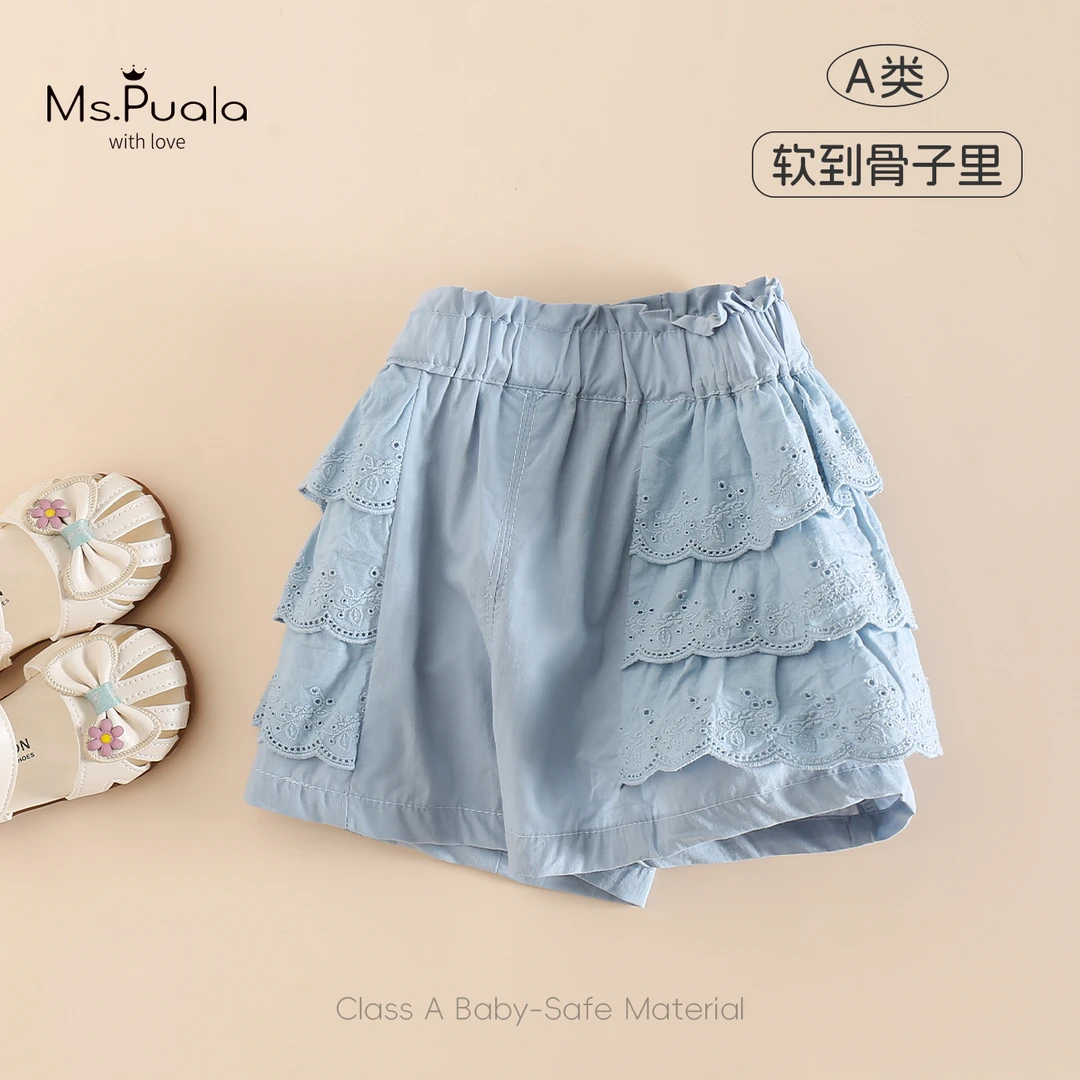 【Ms.Puala】婴幼童裤子夏季休闲裤女宝宝舒适短裤-MX075