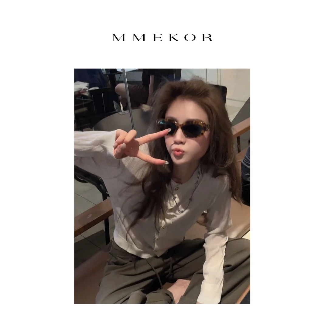MMEKOR“娴静女主”针织衫 2025新款千金玛德琳气质上衣 30026