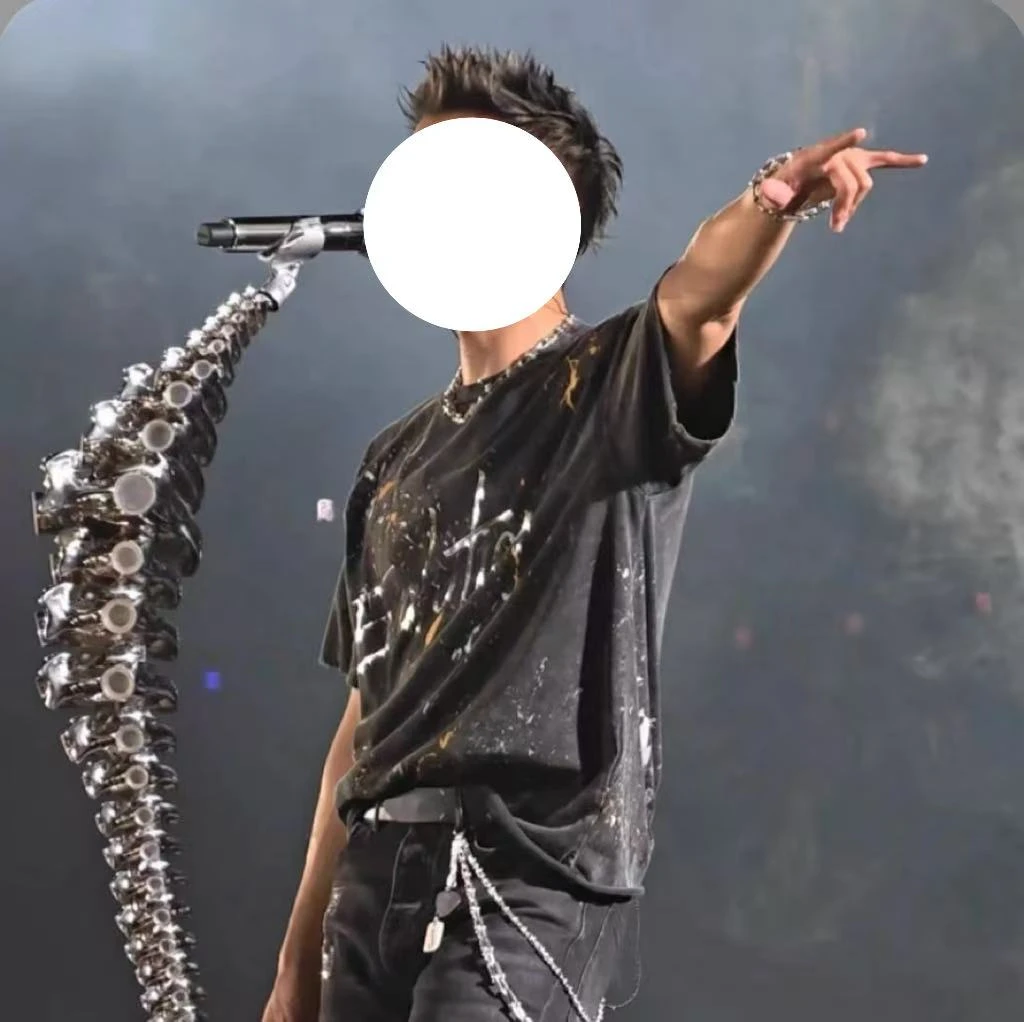 现货【广州泼墨款】锋哥同款短袖纯棉男士重磅休闲百搭T恤