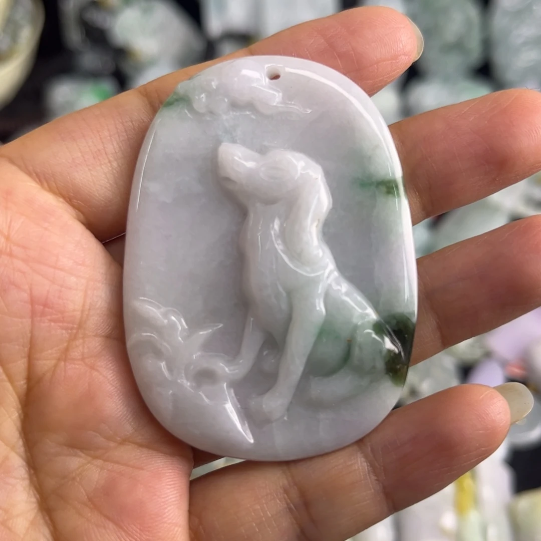 翡翠未镶嵌吊坠(不含链)瑕疵