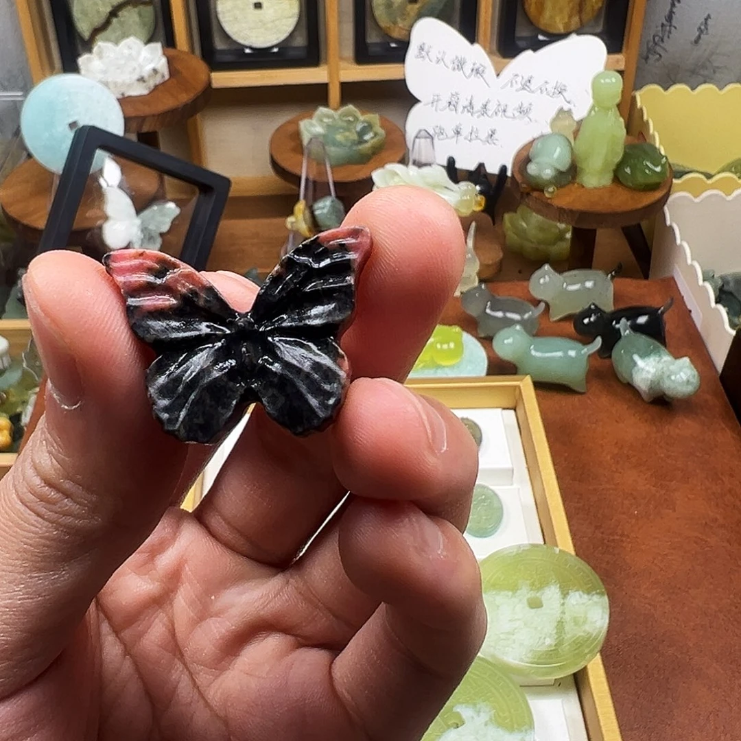 家***！蛇纹石玉合金配饰