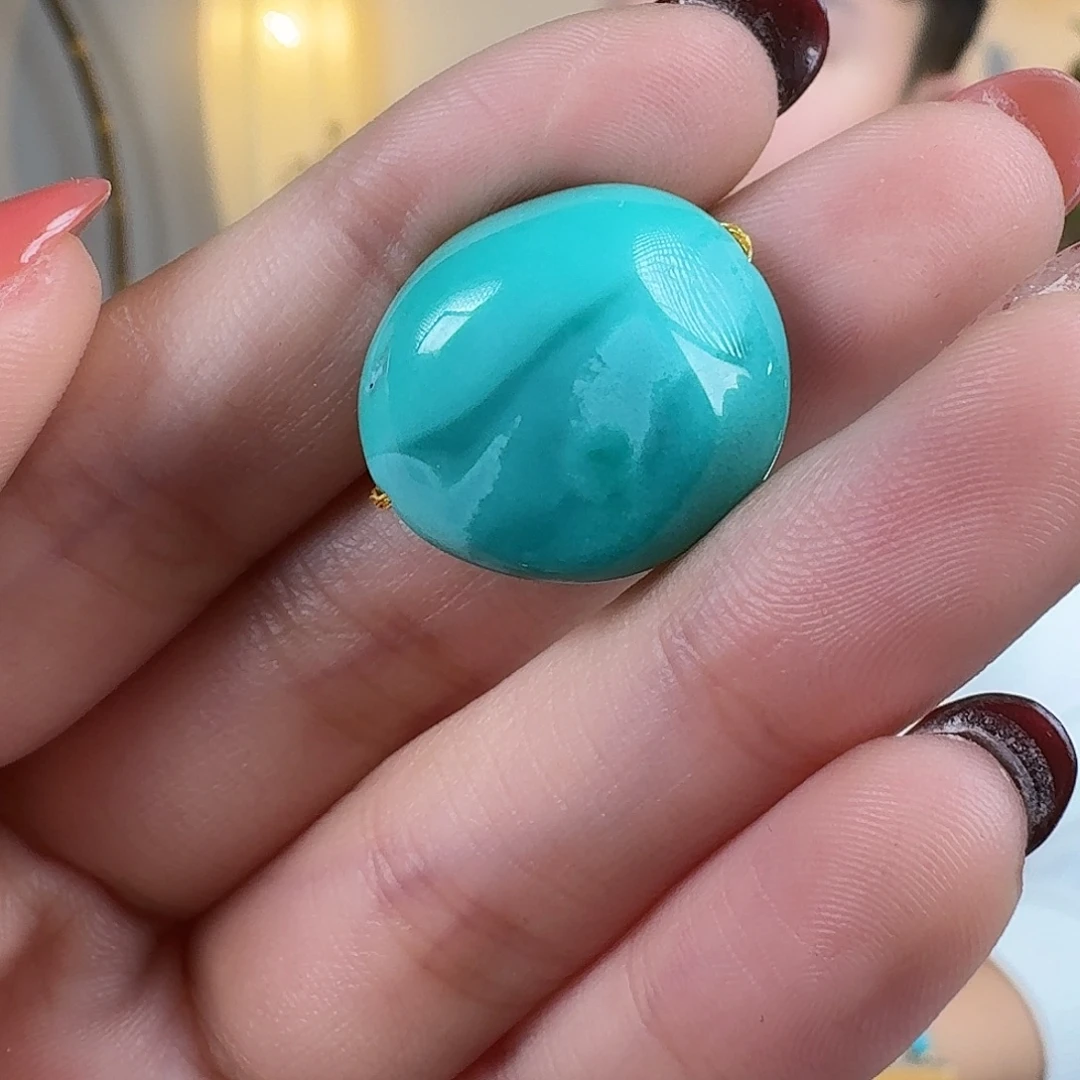 绿松石未镶嵌挂件