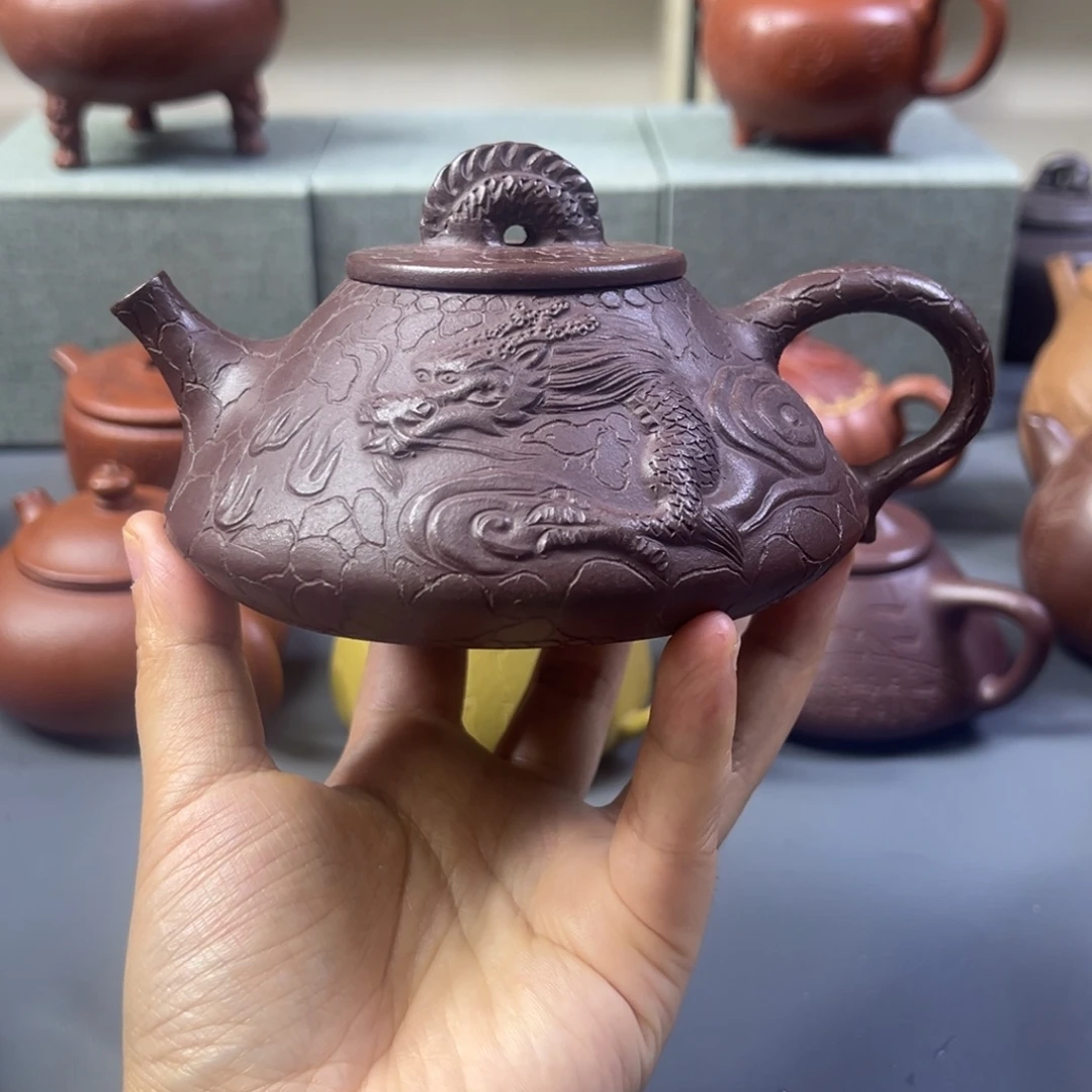 大***刚茶壶紫砂龙飘280CC